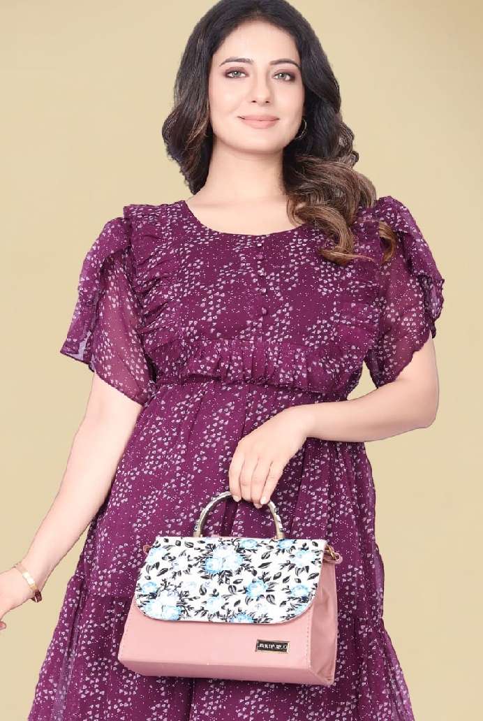 Georgette long maxi dress BY READY WEAR